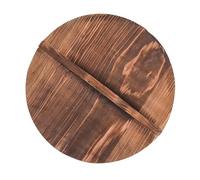 Coperchio per padella in legno, per capanne da campeggio, pentole, utensili da cucina, 26 cm, marrone