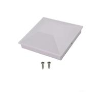 Coperchio per Palizzata 3.6" Nero PP Plastica Coperchio per Palizzata(1pcs) | Installazione per facile con viti, nessun foro extra, fissaggio per sicuro immediato, fai-da-te veloce