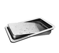 coperchio per pattumiera Coperchio Per Pattumiera Da Incasso, Coperchio Per Rifiuti In Acciaio Inox, Coperchios Per Pattumiera Con Pattumieras A Ribalta Nascosta(Silver,20.5x13.5cm/8x5.3in)