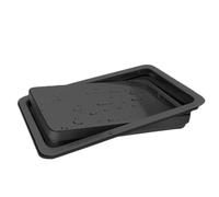 coperchio per pattumiera Coperchio Per Pattumiera Da Incasso, Coperchio Per Rifiuti In Acciaio Inox, Coperchios Per Pattumiera Con Pattumieras A Ribalta Nascosta(Black,20.5x13.5cm/8x5.3in)