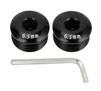 Coperchio per pedale della bici Kuuleyn, coperture per pedali per mountain bike, 2% Coperchio del pedale del ciclo di montagna M14 Copertura per polvere a vite a pedale in lega (Nero)
