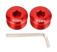 Coperchio per pedale della bici Kuuleyn, coperture per pedali per mountain bike, 2% Coperchio del pedale del ciclo di montagna M14 Copertura per polvere a vite a pedale in lega (Nero) (Arancia)