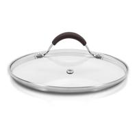 Coperchio per pentola in ghisa NutriChefKitchen - Coperchi in vetro temperato trasparente, bordo in acciaio inossidabile, lavabili in lavastovigl