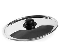 zanetti, Coperchio in Inox, Coperchio Acciaio Inox, Diametro 38 cm, Manico Plastica, Adatto a Pentole e Padelle, Lavabile in Lavastoviglie