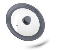 Coperchio per pentole in grigio 0,5 kg Coperchio universale in vetro Grigio
