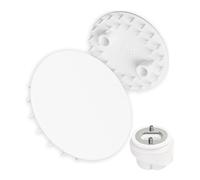 Coperchio per piletta doccia, Ø 75 mm, compatibile con il set di pilette Viega Domoplex, adatto per il modello 6930.0, ABS ASA bianco, per piatto doccia foro di scarico Ø 52 mm