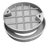 Coperchio per Pompa di sentina Invisibile Rotondo con Gancio - Coperchio e Telaio per tombino in Acciaio Inossidabile 304 Resistente per parchi, Strade, marciapiedi(40cm/15.7in)