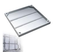 Coperchio per pozzetto da incasso in resina in acciaio inox 304 tappo per fossa settica con telaio 2 tonnellate di diverse dimensioni (40 x 40 x 5 cm)