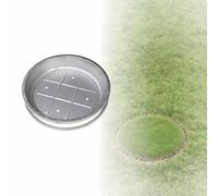 Coperchio per pozzetto in acciaio inox con inserto per prato, coperchio per fossa settica carrabile ad alta resistenza con telaio, chiusino di ispezione metallico a incasso(50 * 50 * 13cm)