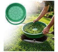 Coperchio Per Pozzetto Riempito D'erba - Invisible Rain, Copertura Rotonda Per Esterni Per Pozzetto Di Ispezione Sotterraneo E Accesso Alle Utenze, Decorazione Per Giardino.(Green-4PC,80CM/31.5")