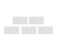 Coperchio per Profilo in Alluminio 4080 Doppio Foro, 5 Pezzi - Finitura Anodizzata Resistente, Facile da Installare per Strutture Industriali e Macchine CNC (Argento)