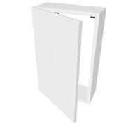 Coperchio per Quadro Elettrico, Coffret Elettrico, Coperchio per Contatore Elettrico, Coffret di Rivestimento per Quadro Elettrico (Grande, Bianco + Serratura (2 Chiavi)) - Clim-Box