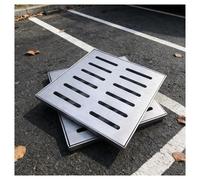 Coperchio per scarico a pavimento, Copertura della griglia di scarico in acciaio inossidabile di diverse dimensioni for il drenaggio del pavimento del garage all'aperto(20x20x3cm/7.9x7.9x1.2in)