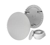 Coperchio per scarico doccia, Ø 115 mm, compatibile con il set di scarico Viega Tempoplex a partire dal modello 2006, adatto al modello 6964.0, per foro di scarico Ø 90 mm, ABS ASA cromato