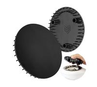 Coperchio per scarico doccia, Ø 115 mm, compatibile con il set di scarico Viega Tempoplex a partire dall'anno di costruzione 2006, adatto al modello 6964.0, per foro di scarico Ø 90 mm, ABS ASA nero