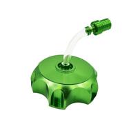 Coperchio per serbatoio del carburante in alluminio CNC, compatibile con CRF TTR KLX 110 50 70 90 125 140 150 160 190 CC Dirt Pit Bike (verde)