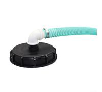Coperchio per serbatoio IBC DN150 Coperchio di riempimento automatico con kit di collegamento per tubo a spirale per contenitore intermedio Bulk Adattatore per ingresso pioggia Tappo di stoccaggio
