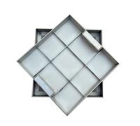 Coperchio per serbatoio settico e pompa pozzetto, copertura per pozzetto nascosto, resistente, con manici, per cortili, giardini e patii, 70 x 70 x 5 cm, resistente alle intemperie e sicura