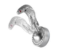 Coperchio per serratura di accensione, start-stop | copertura per auto push to start, design cobra, decorazione per interni in lega di zinco, vestibilità universale, protezione dell'interruttore del