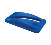 Coperchio per Slim Jim con foro a taglio per la carta Rubbermaid BLUE FG270388BLUE