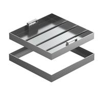 Coperchio per tombino, Coperchio per tombino Invisibile e Resistente, Coperchio di Servizio antiruggine per fognature, Fosse settiche, Prato e vialetto - Soluzione di Accesso al Giardino dur