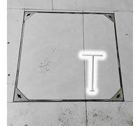 Coperchio per tombino incassato in resina Chiusino invisibile in acciaio inox quadrato da 30x30 cm a 110x110 cm argento capacità di carico 1,5 tonnellate con gancio a T(85X85CM(33.5X33.5IN))