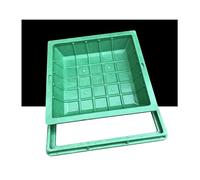 Coperchio per tombino incassato in resina Coperchio e telaio quadrati in resina di diverse dimensioni(70 * 70CM/27.5 * 27.5IN)