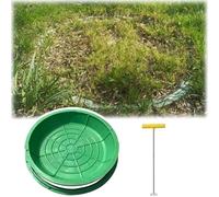 Coperchio per tombino incassato in resina Coperchio for fossa settica e bacino fognario in resina con telaio for prato verde da 15,7 a 39,4 pollici(39 2/5in (100cm))