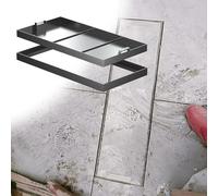 Coperchio per tombino incassato in resina Coperchio for tombino in acciaio inossidabile con maniglia 1,5T argento varie misure(900x600mm(35.4x23.6in))
