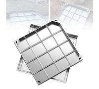 Coperchio per tombino Invisibile, Design a Filo per un'integrazione Perfetta, Resistente e Impermeabile, Ideale per patii, Giardini, scuole e Cortili.
