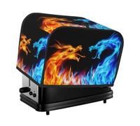 Coperchio per tostapane con motivo di draghi di ghiaccio e fuoco, per piccoli elettrodomestici da cucina, adatto per la decorazione del tavolo da pranzo a casa