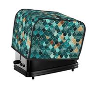 Coperchio per tostapane con stampa a squame di sirena, per piccoli elettrodomestici da cucina, adatto per la decorazione della tavola da pranzo a casa