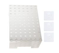 Coperchio per tubo dello scaldabagno a gas multiplo montato a parete di pegboard con cuscinetti adesivi per l'organizzazione della casa cucina materiale da compagnia 3 pezzi (L)