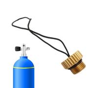 Coperchio per valvole bombola subacquea - Tappo filettato per coperchio valvola bombola | Protezione del tappo antipolvere della valvola del serbatoio | Coperchio antipolvere fissato con corda | Tappo