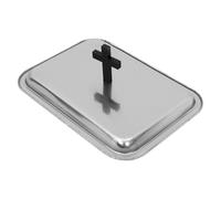Coperchio per vassoio per comunione, piastre in acciaio inox, coperchio per