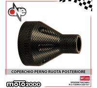 COPERCHIO PERNO RUOTA POSTERIORE CARBON LOOK YAMAHA T-MAX 500 2008 - 2011