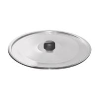 Coperchio piano alluminio puro spessore 0,5 per caldaia e universale con pomello