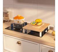 Coperchio Piano Cottura In Legno, Copri Piano Induzione, Copertura Piano Cottura, Tagliere, Protezione per Forno, Copertura per Lavello da Cucina in Legno(Natural,40x30cm/16x12in)