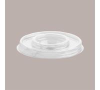 Coperchio Piatto con Foro a Croce per Coppetta MIA Trasparente Dm 9,3 cm H1,22 cm 100 pezzi