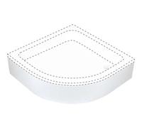 Coperchio piatto doccia semicircolare Idrostile 90 cm bianco Bianco