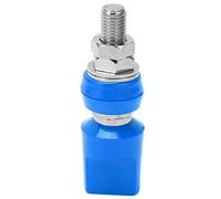 Coperchio piatto in ottone multiuso 4 mm M8 100A Terminal ad alta corrente con materiale isolante in rame puro per martine (Blu)