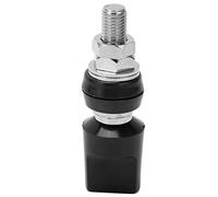 Coperchio piatto in ottone multiuso 4 mm M8 100A Terminal ad alta corrente con materiale isolante in rame puro per martine (Nero)