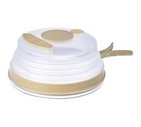 Coperchio pieghevole per microonde, 26 cm, manico bianco | Questa copertura per microonde pieghevole salvaspazio mantiene gli elettrodomestici puliti dagli schizzi di cibo consentendo