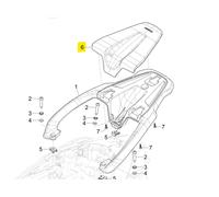 COPERCHIO PORTAPACCHI ORIGINALE PIAGGIO LIBERTY IGET 2025 >