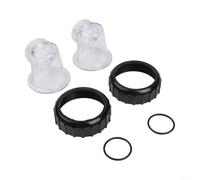 Coperchio pre-filtro pompa piscina, coperchio trasparente con guarnizione O-Ring per pompa circolatore SPS25/SPS50/SPS75/SPS100 (2 set)