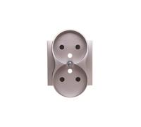 Coperchio presa doppia con mascherine Simon 54 DGZ2MZP/43