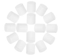 Coperchio Protettivo per Portalampade E27 Bianco 50 Pezzi | Design a Testa Piatta, Plastica, Sostituzione Semplice per Corpi Illuminanti e Spazi Commerciali