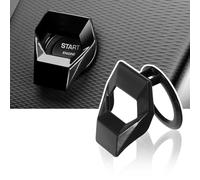 Coperchio Protezione Pulsante Motore Auto, per BMW 1 2 3 4 5 6 7 Series 5GT GT3 GT5 X1 X3 X4 M2 M3 M4 M5 M6 Copertura per Decorazione Accensione, AntiGraffio Tappo Protettivo, Black