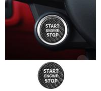 Coperchio pulsante start stop avviamento motore in fibra di carbonio per Alfa...