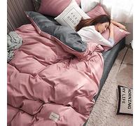 Coperchio PUNSHET COPERCHI PUCCHI COPERSO Letti Kine Bluse Bine Set Purple Copertutto Copripiumino da 4 Pezzi Copertina Trapunta Doppia Regina Size Foglio Piatto Super Morbido con Due federe (King